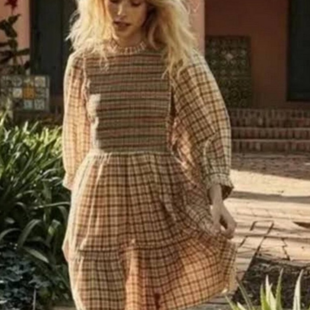 Doen Leda smock dress size Small